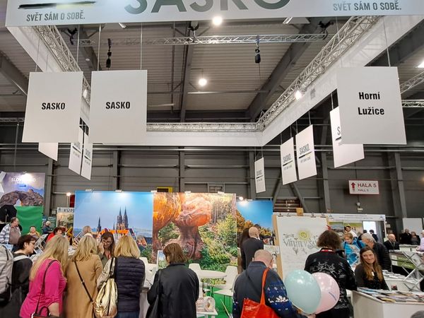 Sachsen präsentiert sich auf der Ferienmesse Holidayworld in Prag, Tschechien.