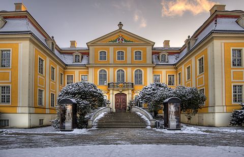 Barockschloss Rammenau im Winter